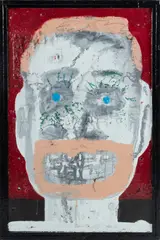 Tyree Guyton, Untitled, MIXED MEDIA ON MASONITE