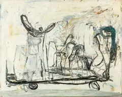 ' W 60' by Brenda Goodman, Oil On Canvas, 1987, Untitled Abstract, offered Nov 2022