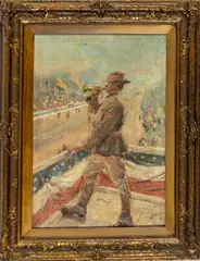 Charles Nicolas Sarka, Untitled, Oil On Canvas