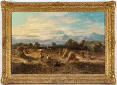 Walter Heath Williams, ' W 36', Oil On Canvas "Haymakers"