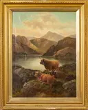 Albert Dunington, ' W 29.5'' 'Loch Long Highlanders, 1908, Oil On Canvas, C.