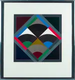 Gordon House, ' W 15.75', Screenprint In Colors On Wove Paper, 1965, Series 40cm D