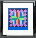 Victor Vasarely, Untitled, SERIGRAPH ON WOVE PAPER, 1981 #121/200