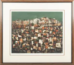 Rudolf Kügler, ' W 19.5', Etching In Colors, On Wove Paper, 1964, Moorish City