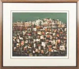 Rudolf Kügler, ' W 19.5', Etching In Colors, On Wove Paper, 1964, Moorish City