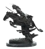 ' L 21' by Frederic Remington, Bronze Sculpture, Cheyenne, offered Nov 2022