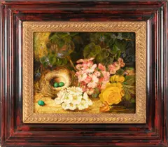 S. Lee, ' W 19', Oil On Canvas Still Life