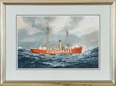 ' W 24' by Jack Wemp, Watercolor On Paper, "Chesapeake", offered Nov 2022