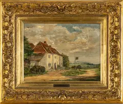 William Charles Rushton, ' W 14', Oil On Canvas, Country Scene