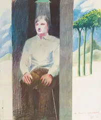 ' W 23.5' by David Hockney, 1977, For Amnesty Int. Poster Prisoners Of Conscience, offered Nov 2022