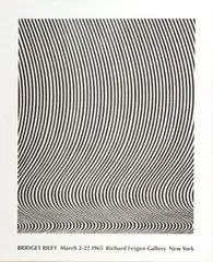 ' W 17' by Bridget Riley, 1965, Richard Feigen Gallery New York Poster, offered Nov 2022