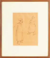 ' W 5.5' by Jonathan Shahn, Ink Drawing On Paper, offered Nov 2022