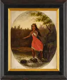 Alfred Jacob Miller, Untitled, Oil On Canvas