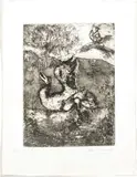 Marc Chagall, Oiseau Blesse D'une Fleche, H 11.7', Etching On Montval Laid Paper, C. 1927-31, L