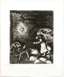 Marc Chagall, Ivrogne Et Sa Femme, H 11.7', Etching On Montval Laid Paper, C. 1927-31, L