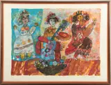 Théo Tobiasse, Untitled, LITHOGRAPH IN COLORS, ON WOVE PAPER