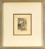 ' W 3.125' by Pierre-Auguste Renoir, Etching And Drypoint On Laid Paper, C. 1894, Le Chapeau Epingle, 3e Planche, offered Oct 2022