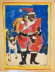 Untitled by Richard Jerzy, 1974, WATERCOLOR AND INK ON WOVE PAPER, offered Oct 2022
