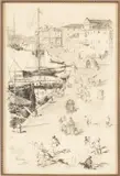 Frank Duveneck, Untitled, 1880, ETCHING ON CHINE COLLE