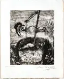 Marc Chagall, Untitled, 1927-30, ETCHING ON MONTVAL LAID PAPER