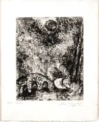 Untitled by Marc Chagall, 1927-30, ETCHING AND DRYPOINT ON MONTVAL LAID PAPER, WITH WATERMARK, offered Sep 2022