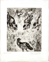 Untitled by Marc Chagall, 1927-30, ETCHING ON MONTVAL LAID PAPER, offered Sep 2022