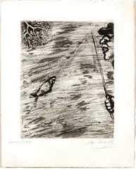 Marc Chagall, Untitled, 1927-30, ETCHING AND DRYPOINT ON MONTVAL LAID PAPER