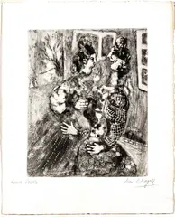 Untitled by Marc Chagall, 1927-30, ETCHING ON MONTVAL LAID PAPER, offered Sep 2022