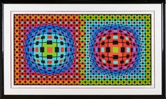 Victor Vasarely, Untitled, 1987, SCREENPRINT IN COLORS ON WOVE PAPER