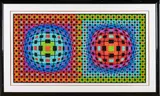 Victor Vasarely, Untitled, 1987, SCREENPRINT IN COLORS ON WOVE PAPER