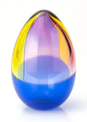 Archimede Seguso, ART GLASS EGG FORMED, SCULPTURE
