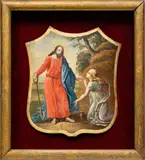 Untitled by Jan Anton Garemyn, OIL ON SHIELD FORMED TIN, offered Sep 2022