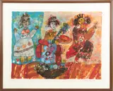 Théo Tobiasse, Untitled, LITHOGRAPH IN COLORS, ON WOVE PAPER