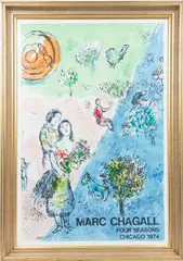 Untitled by Marc Chagall, 1974, LITHOGRAPH IN COLORS ON WOVE PAPER, offered Jul 2022