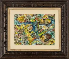 Untitled by Jack Faxon, 1994, MIXED MEDIA, WATERCOLOR, INK, AND MARKER, offered Jul 2022