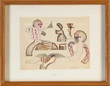 Untitled by Jack Faxon, 1968, WATERCOLOR PENCIL, offered Jul 2022