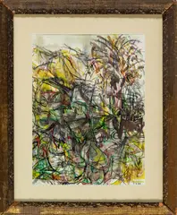Untitled by Jack Faxon, 1986, WATERCOLOR AND MAGIC MARKER, offered Jul 2022