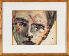 Untitled by Jack Faxon, MIXED MEDIA, WATERCOLOR, CRAYON, offered Jul 2022