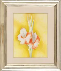 Untitled by Joseph Stella, CRAYON AND GOLD POINT ON PAPER, CIRCA 1920 H 13.75 W 10.75 STILL LIFE WITH GLADIOLAS, offered Jun 2022
