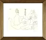 Pablo Picasso, Untitled, 1971, AQUATINT ON WOVE PAPER