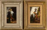 Alexandre-Gabriel Decamps, Untitled, OIL ON MAHOGANY PANELS, 2 PCS