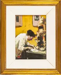 Untitled by Jodi Depew McLeane, 1995, OIL PASTEL ON PAPER, offered Jun 2022
