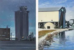 Untitled by Stephen Magsig, OIL ON PANEL, 2009, 2 PCS, offered Jun 2022
