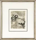 Marc Chagall, Untitled, 1952, ETCHING ON WOVE PAPER