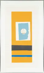 Untitled by Robert Motherwell, 1973, LITHOGRAPH AND SCREENPRINT IN COLORS WITH POCHOIR AND COLLAGE, ON PAPER, offered May 2022