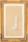 Edgar Degas, Untitled, PENCIL AND GOUACHE ON BROWN PAPER