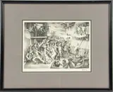 John McCrady, Untitled, 1942, LITHOGRAPH ON WOVE PAPER, LAID DOWN TO SUPPORT PAPER