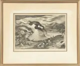 John McCrady, Untitled, 1944, LITHOGRAPH ON WOVE PAPER