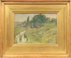 Léon Augustin Lhermitte, Untitled, 1877, WATERCOLOR ON HEAVYWEIGHT WOVE PAPER