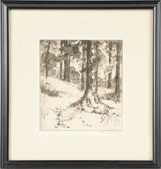 Untitled by Frances Farrand Dodge, ETCHING ON PAPER, offered May 2022